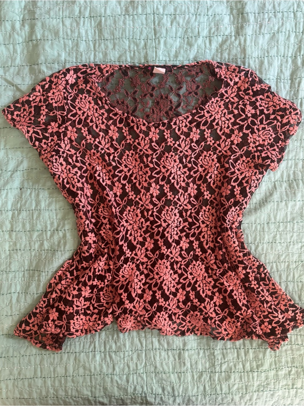Myth floral lace shirt. Y2K inspired